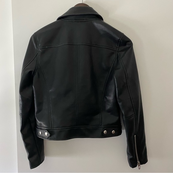Blank NYC Faux Leather Moto Jacket - Black - XS - Picture 9 of 12